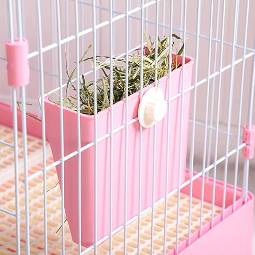 EdirFtra Alimentador de feno de coelho, Rack de feno suspenso, Racks de alimentador de coelho, Alime