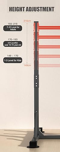 Miniatura 4 de Estación de inmersión de torre de energía ajustable, estación de barra de dominadas, equipo de entrenamiento de torre de fitness multifunción para