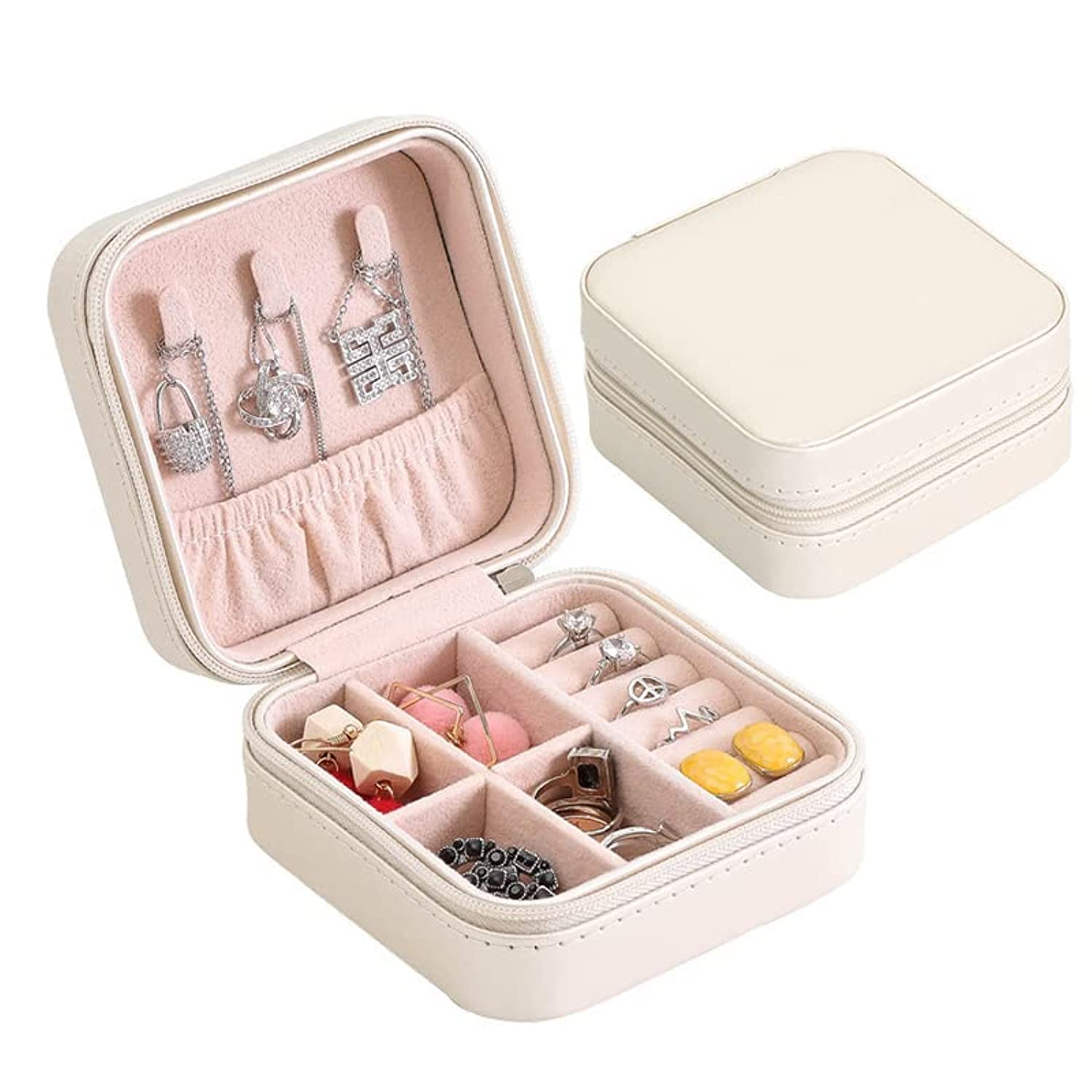 Jewelry travel box small white color