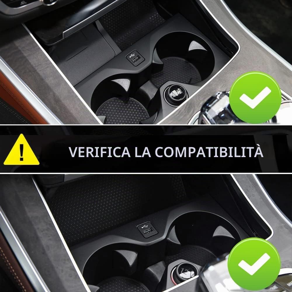 Auto Caricatore Wireless Compatibile con BMW X5 X6 X5M X7 2020-2022 Supporta l'auto Originale con NFC Pannello Accessori Console Centrale 15W Rapida Ricarica Telefono Pad per iPhone Galaxy