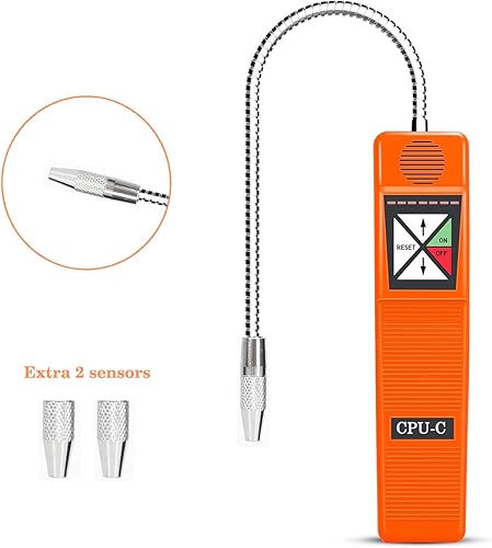 Miniatura 5 de Detector de fugas de refrigerante CPU-C, detector de fugas de gas freón, detector de fugas de CA, detector de fugas de halógeno para detectar varios