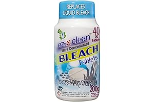 Ultra Concentrated Water Activated Bleach Tablets for Laundry and Multi-Purpose Cleaning, Replaces Liquid Bleach