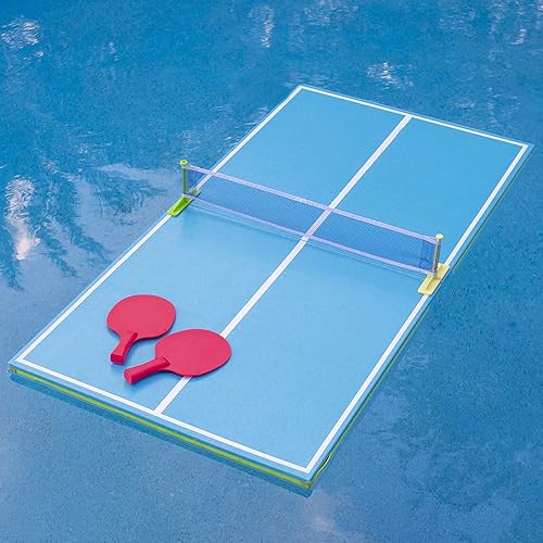 Miniatura 4 de Juego de tenis de piscina para dos (2) con mesa de billar flotante. La mejor mesa de billar flotante para horas de diversión y entretenimiento.