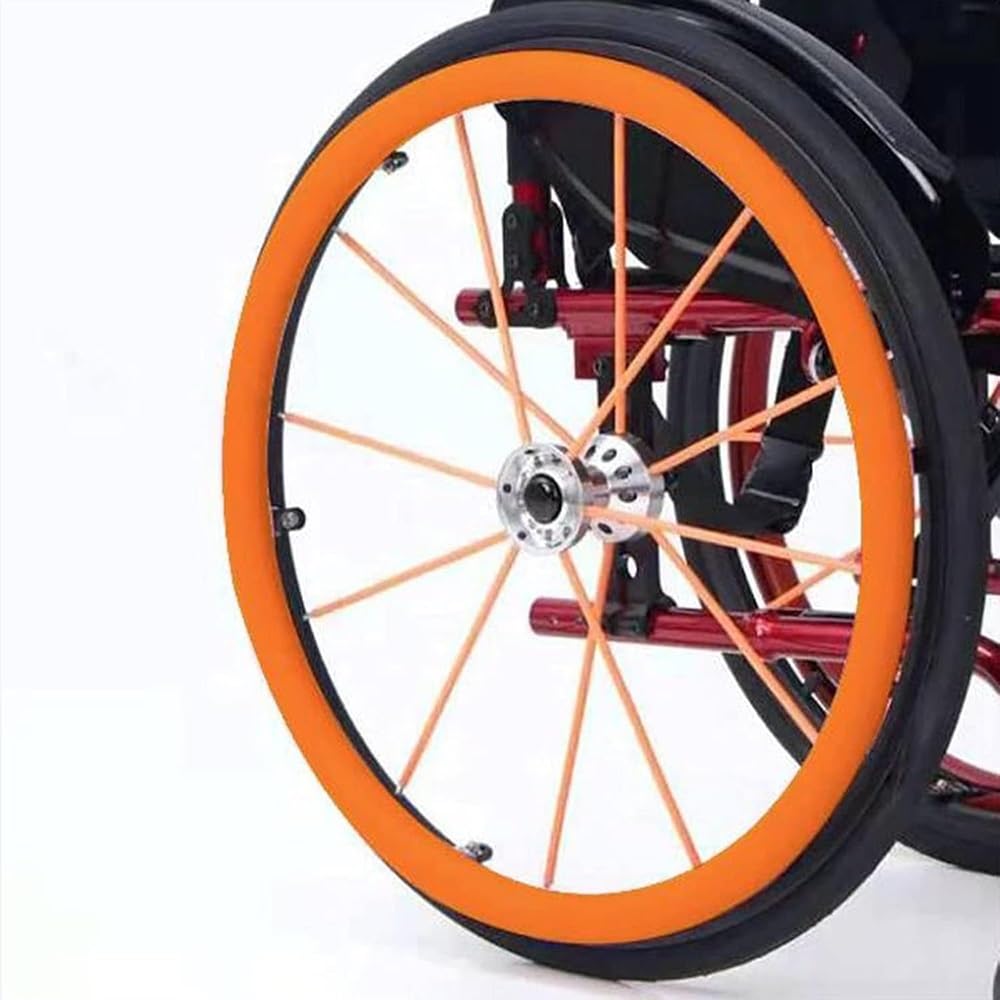 1 paio di coperture per ruote per sedie a rotelle, 50/56/61 cm, protettive, facili da installare per sedie a rotelle manuali