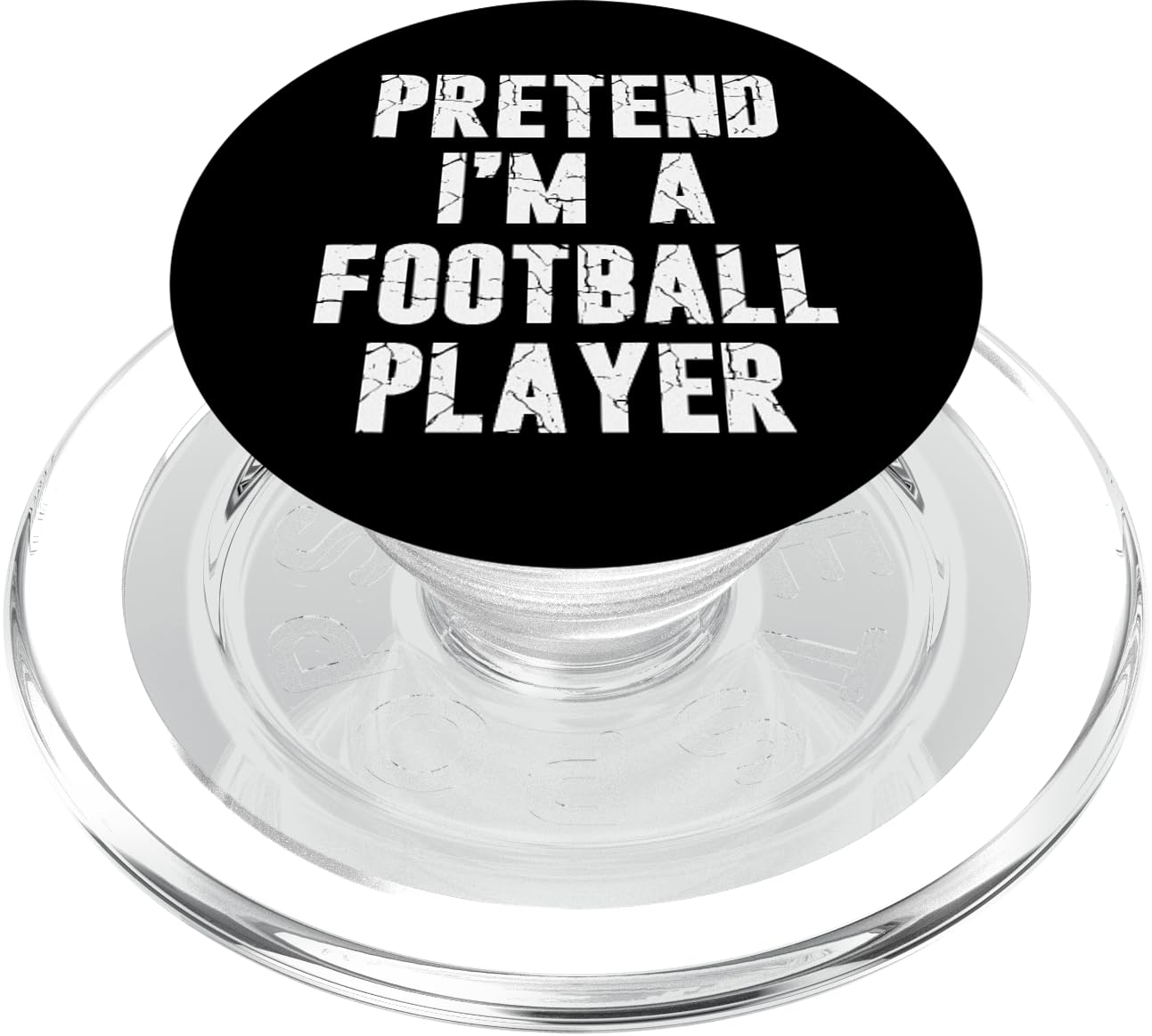 Pretend I'm a Football Player Hassle-Free Holiday Costume PopSockets PopGrip for MagSafe, Clear