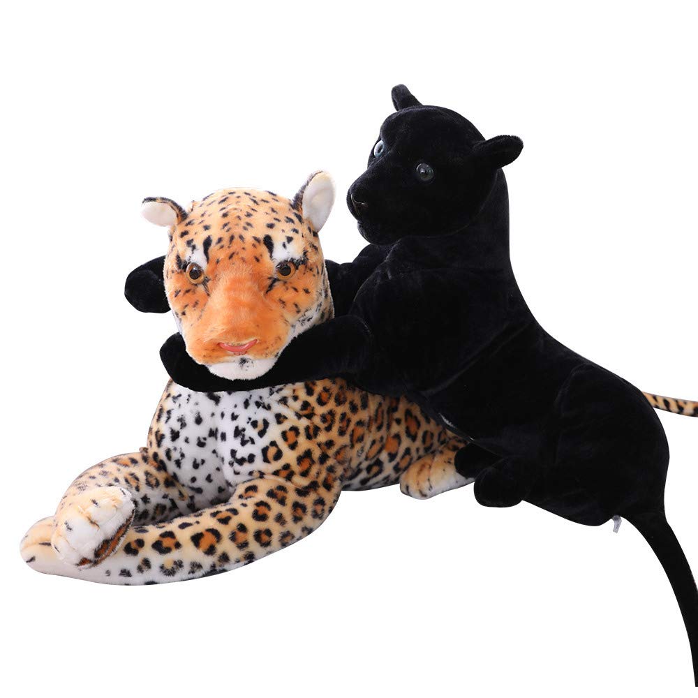 Realistico Black Panther Peluche Giocattolo Realistico Leopardo Cuscino Animali Di Peluche Bambola Camera Decor Giocattolo Per I Bambini Regalo Di Compleanno 90 cm Arancione