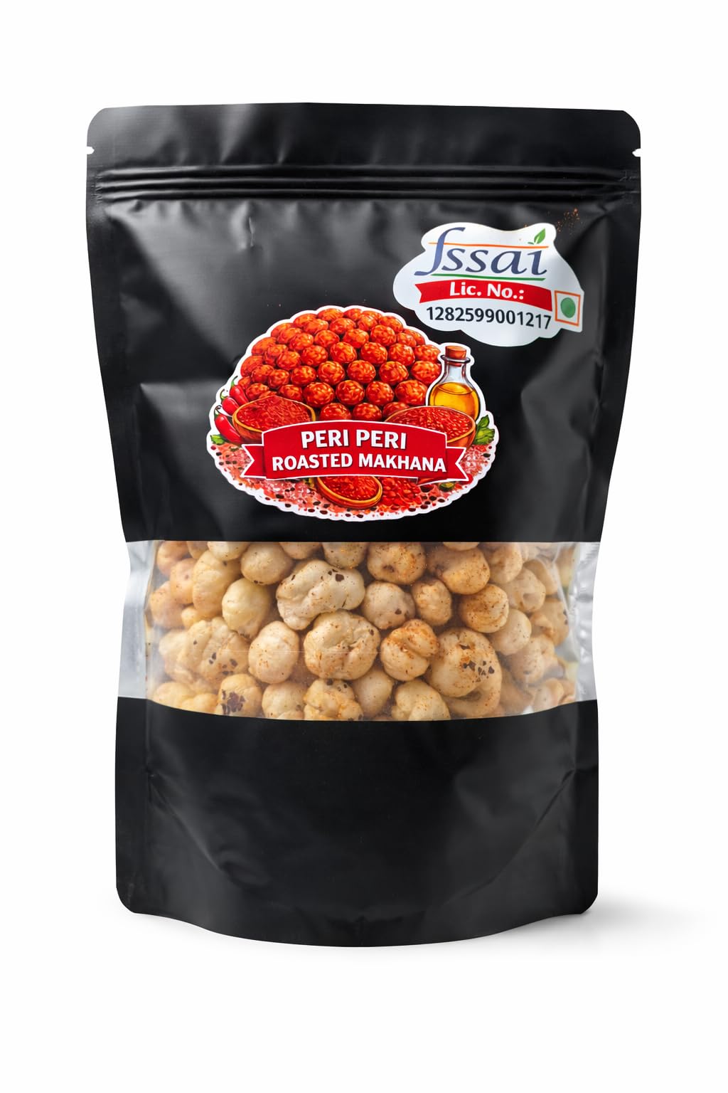 Infinity India Peri Peri Roasted Makhana (Fox Nuts) | Spicy Crunchy Lotus Seeds | Healthy Roasted Snack | High Protein | Low Fat | Gluten Free | Vegan ((100g, Pack of 1))-image-41