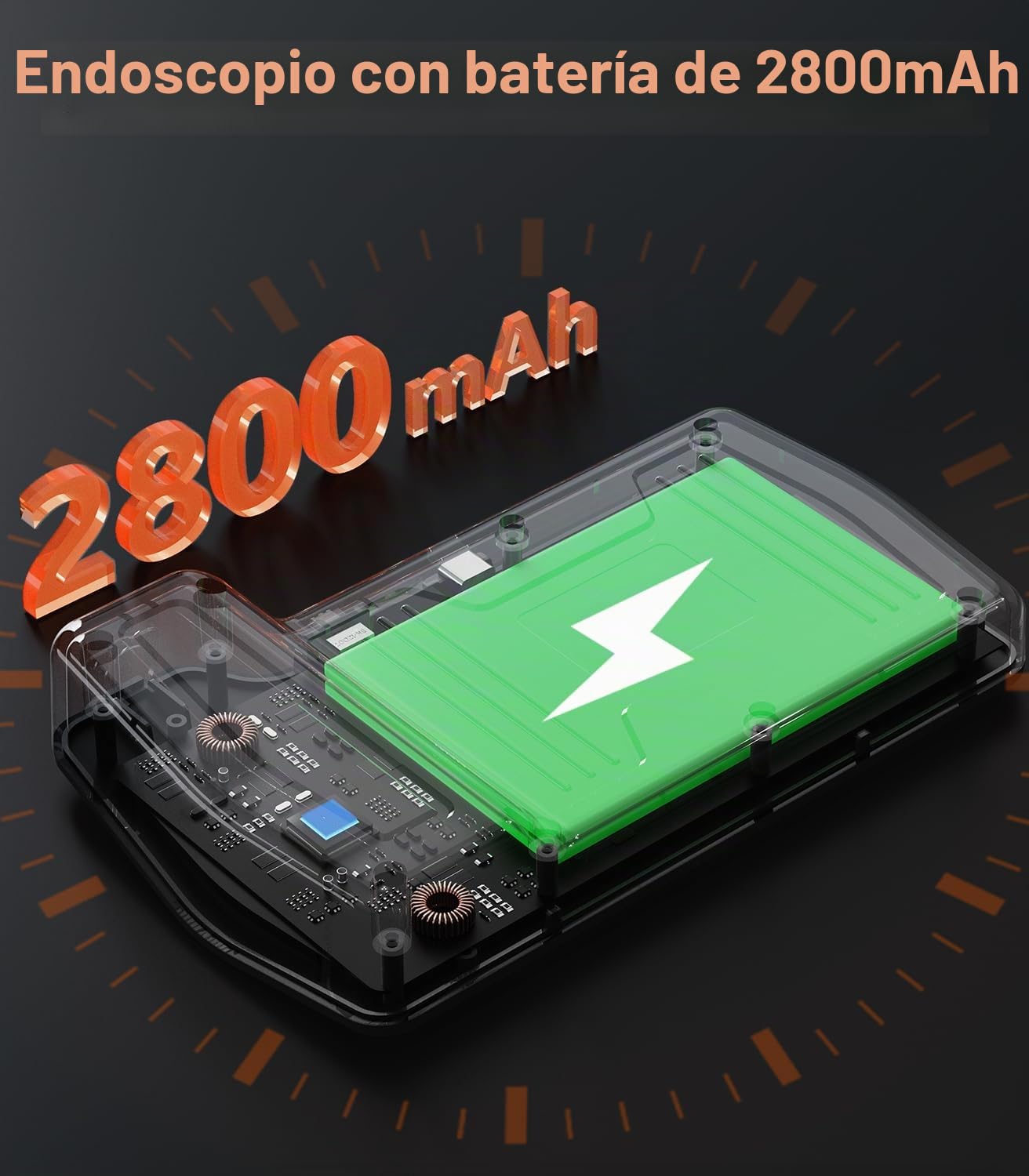 15M Endoscopio Camara de Inspeccion Triple Lente Cámara Endoscópica 5.0'' Pantalla IPS 1080P HD Endoscopio Boroscopio con 8 Luces LED Camara Endoscopica IP67 Camara Inspeccion Tuberias 32 GB