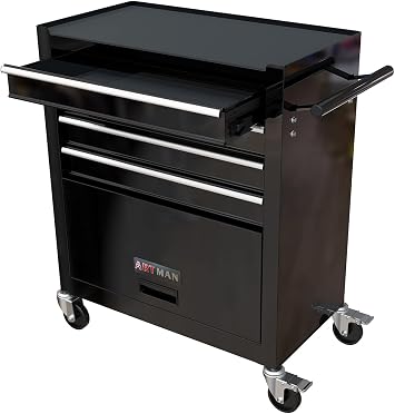 Tool Sets and Mechanic Tool Set Cabinet with Wheels and Handle, 4-Drawer Heavy Duty Metal Cabinet - 238 Piece Tool Kits for Adults Mechanics Workshop Maintenance and Repair Projects - Black