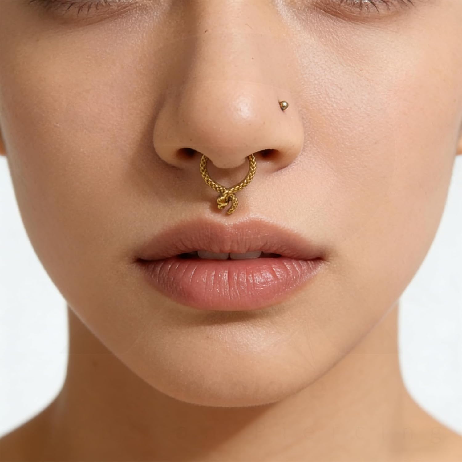 F136 Titanium Septum Rings Gold Silver Nose Rings Hoops 16 Gauge Earrings for Women Men Hinge Segment Septum Clicker For Cartilage Rook Helix Conch Jewelry