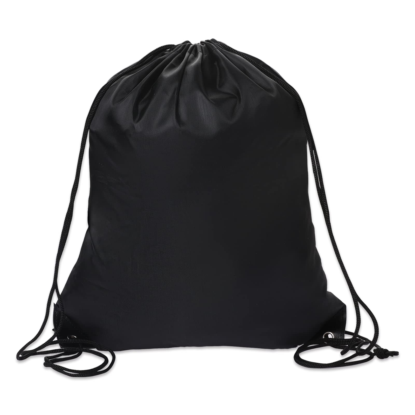 Sliverdew Drawstring Bags, Black PE Bags Drawstring Gym Bag Draw String Swimming Bag Drawstring Backpack