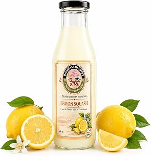 BARAMASA HARVEST Lemon Squash 500ml | Refreshing Citrus Fruit Drink Concentrate | Sweet, Tangy & Natural Summer Beverage |... Price In India