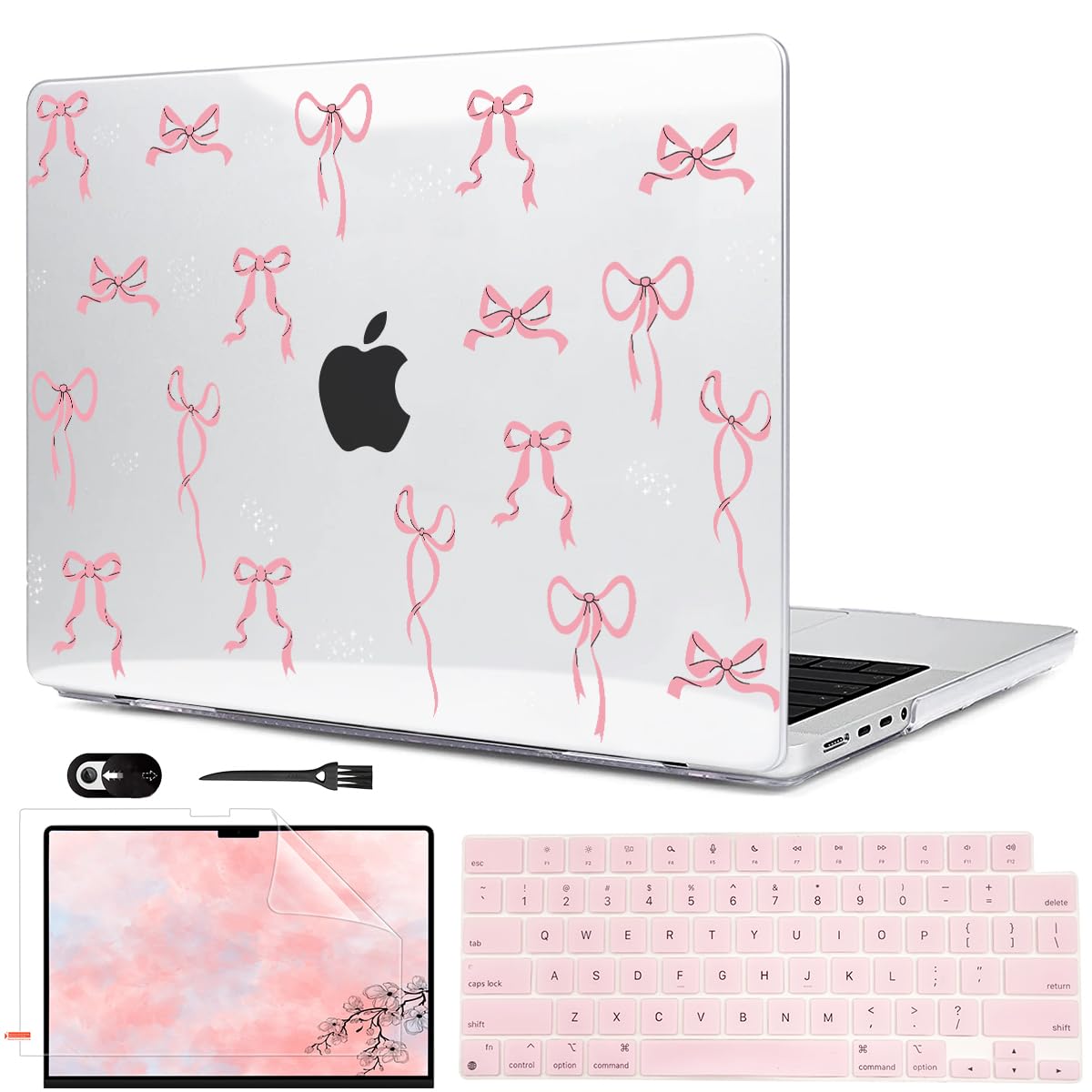 LCMOCICO for 2025 MacBook Pro 14 inch Case M5 A3434 M4 A3112 A3185 A3401 M3 A2918 A2992 A2779 M2 M1 A2442 Cover, Pattern Plastic Hard Shell Case for