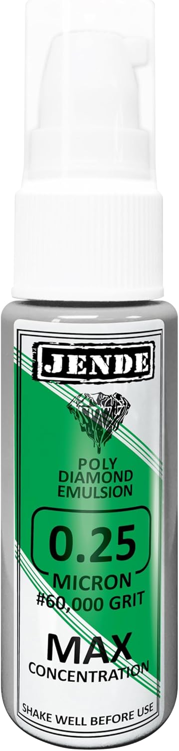 Jende 0.25 Micron Max Concentration Poly Diamond Stropping Emulsion 20ml - Higher Diamond carat level