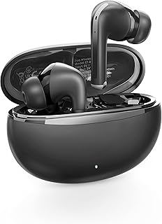 Wireless Earbuds, Active Noise Cancelling and 4 ENC Mic Bluetooth Earbuds, Bluetooth 5.3 Headphones In Ear with Deep Bass Stereo Sound, 3 EQ Modes with 24H Playtime, IPX5 Waterproof Wireless Earphones