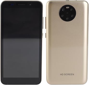 EBTOOLS 5.45in HD Screen Smartphone, Face Recognition and Fingerprint Unlocking Android Phone Dual Card Dual Standby 512MB+4GBGold