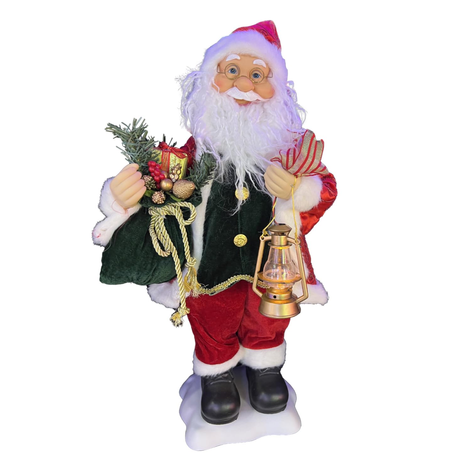 Amazon.com: LAMPHOME 24-Inch Animated Santa Claus with