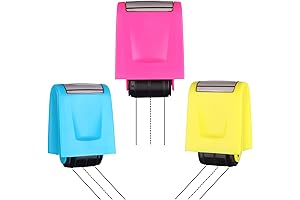 3 Pcs Dashed Handwriting Lines Stamp Self Inking Line Practice Rolling Stamps...