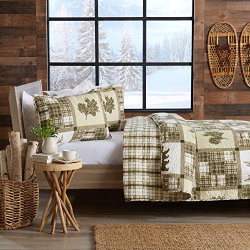 Great Bay Home Lodge Bedspread Full/Queen Size Quilt With 2 Shams. Cabin 3-Piece Reversible All Season Quilt Set. Rustic Quilt Coverlet Bed Set. Stonehurst Collection. #TOP5