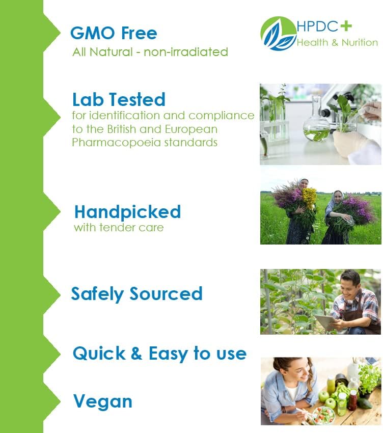 Miniatura 4 de HPDC+ Health & Nutrition Tintura orgánica para aliviar la fiebre del heno (rinitis alérgica) 1.69 onzas líquidas