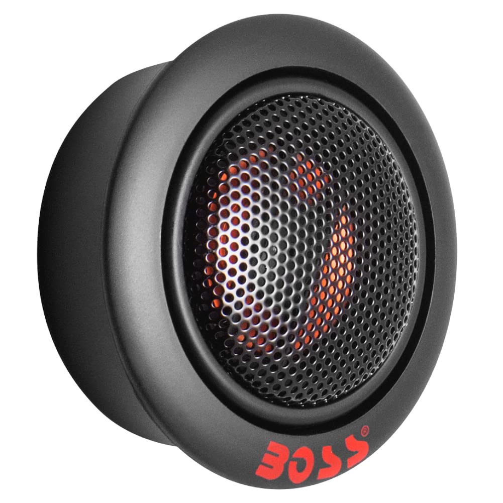 2 tweeter a cupola compatibile con BOSS AUDIO SYSTEMS TW12 TW 12 da 4,9 cm di diametro da 100 watt rms 200 watt max 4 ohm profondità 3 cm, bobina da 2,5 cm, a coppia