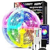 IKERY RGB 100ft led strip lights