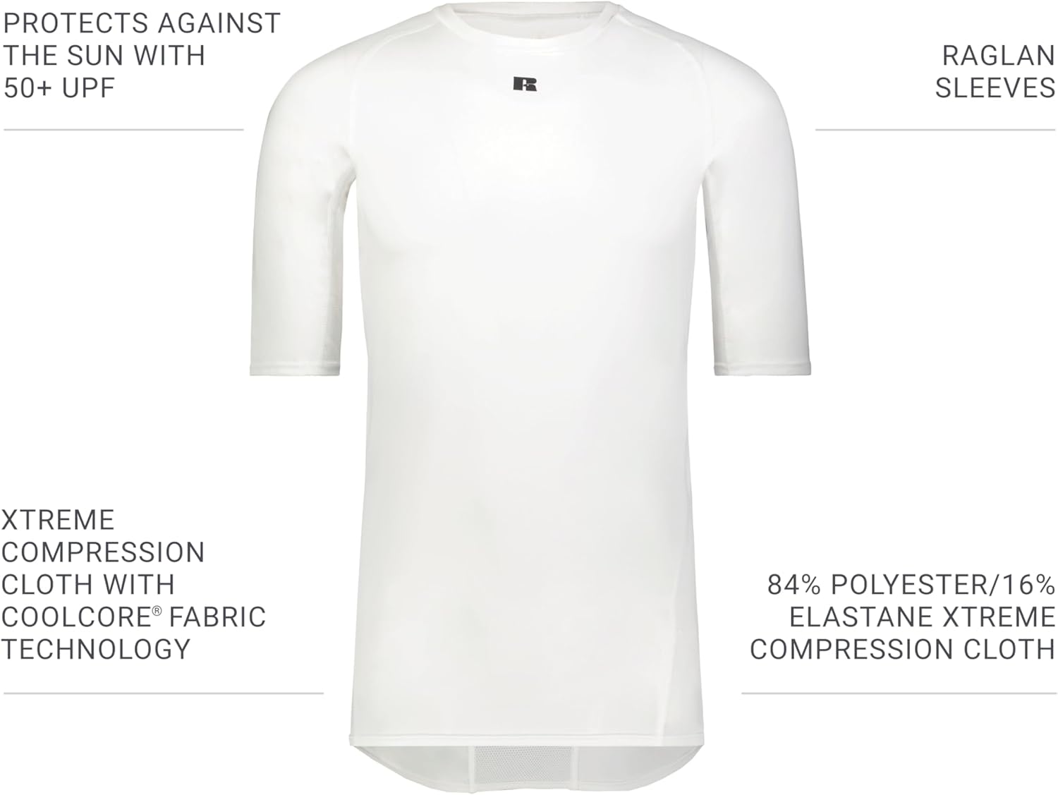 Russell Athletic Half Sleeve Compression Tee - Image 5