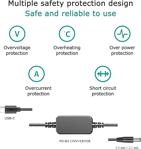 Miniatura 9 de ACK-E12 Cable USB tipo C LP-E12 Batería ficticia DR-E12 PD Kit adaptador para cámara Canon EOS M2 M10 M50 M100 M200