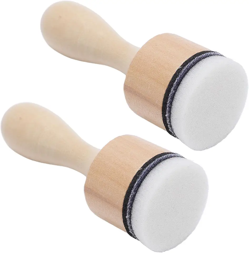 ZJchao Carimbo de Limpeza de Unhas, Ferramenta de Limpeza Removedora de Esmalte Sem Toque Com Cabo ABS de Madeira Sólida para Fácil e Rápida de Manicure