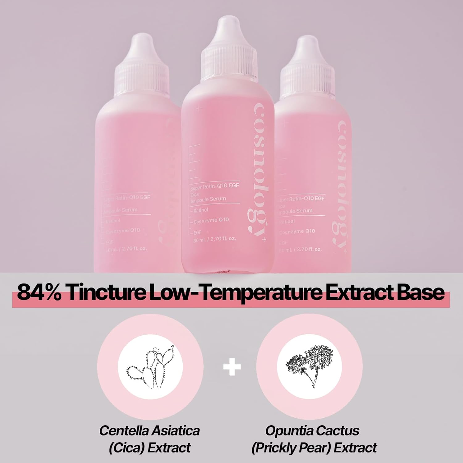 COSNOLOGY Retinol Anti-aging Serum with Coenzyme Q10,EGF,Pore Minimizing,Wrinkle Reduction,Centella Extract for Skin Soothing & Hydration | Clean Beauty, 2.70 fl.oz(80ml) | Korean Skincare - Image 6