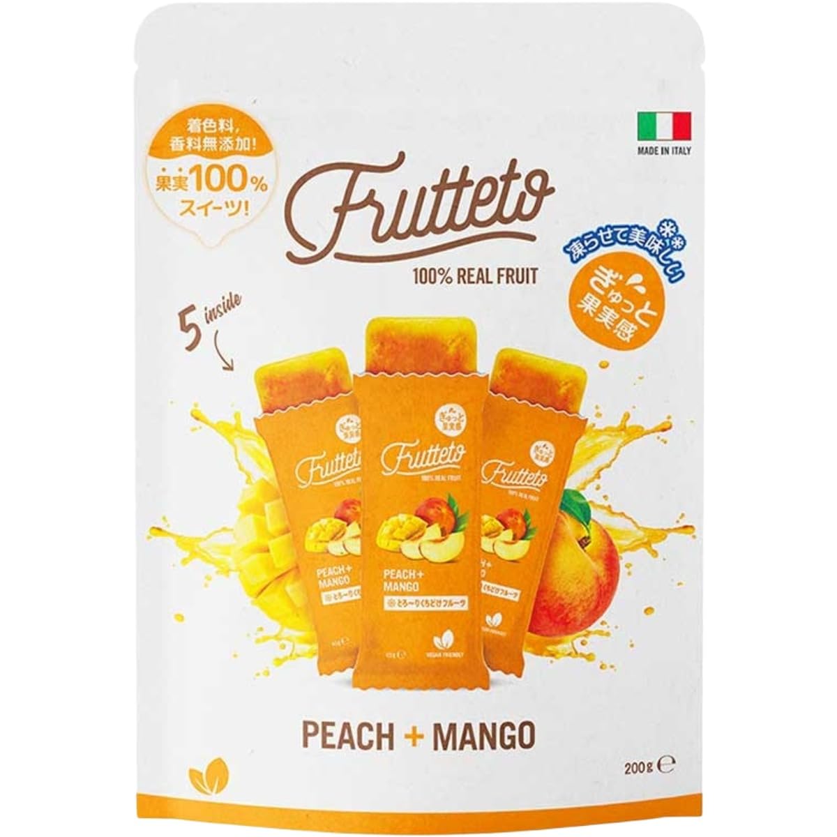 Amazon.co.jp: FRUTTETO アイスキャンディー ピーチ＆マンゴー : 食品