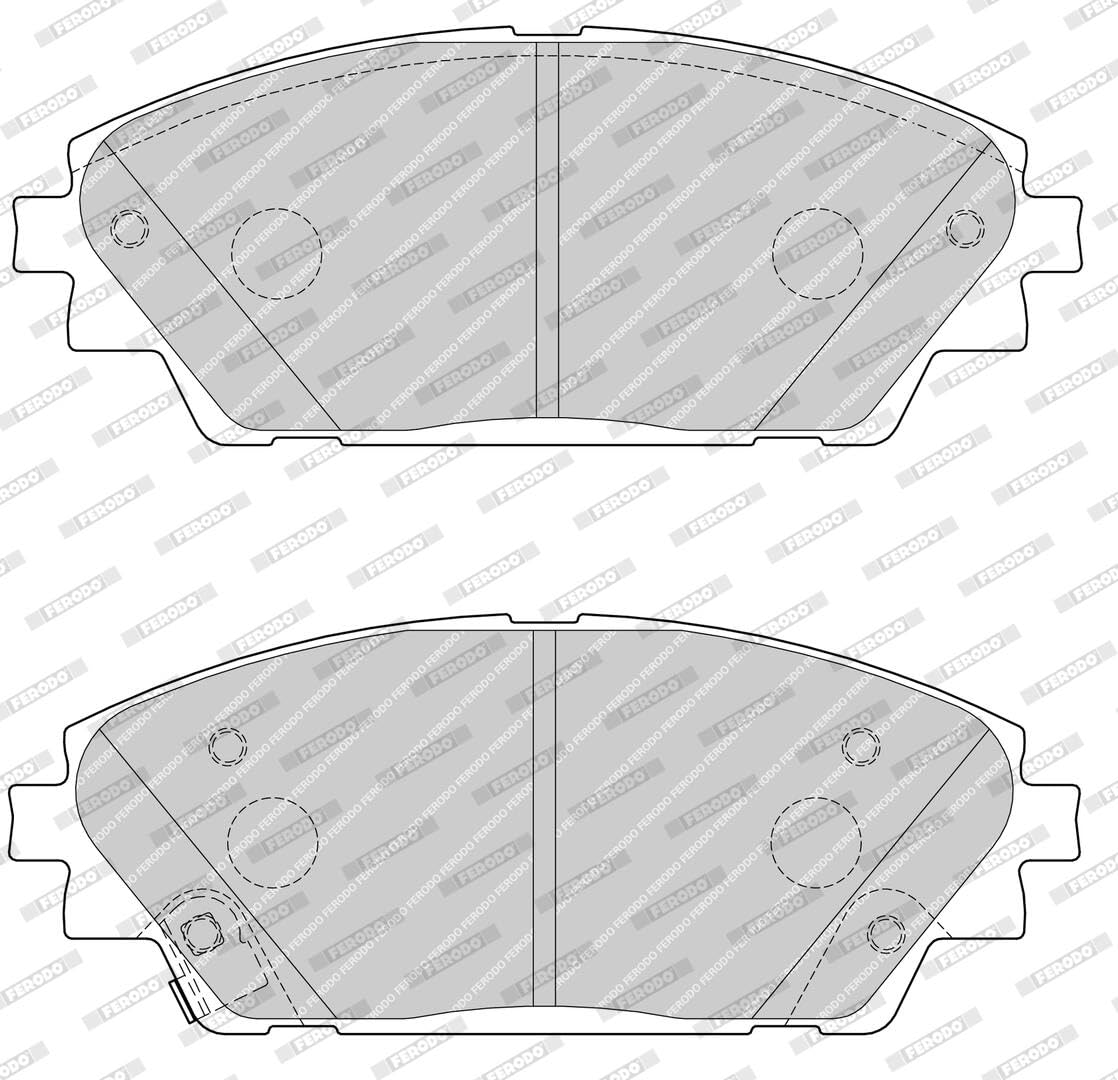 FERODO Plaquettes de freins Avant avec indicateur d'usure sans accessoires FDB4446 Compatible avec MAZDA CX-3 DK 3 3/5 portes BM, BN CX-30 DM 3 Berline BM, BN 3 Van / 3/5 portes BM