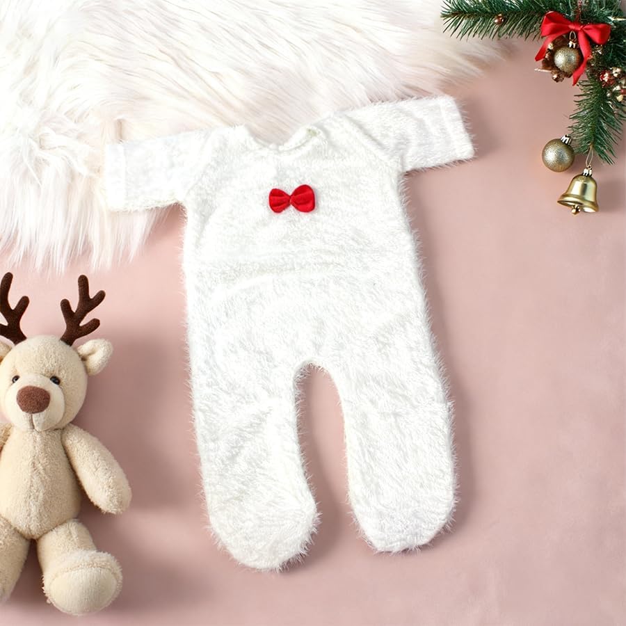 Christmas Deer Newborn Photography Outfits Girl Boy Baby Photo Props Animal Costume Set Newborn Baby Photo Shoot Outfits Girl Boy Photography Props - Image 3