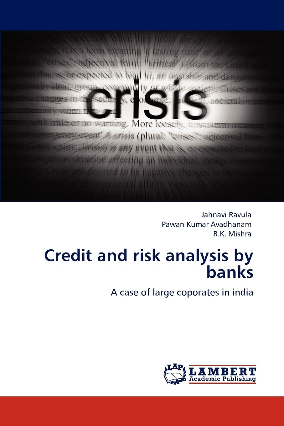 Credit and risk analysis by banks: A case of large coporates in india