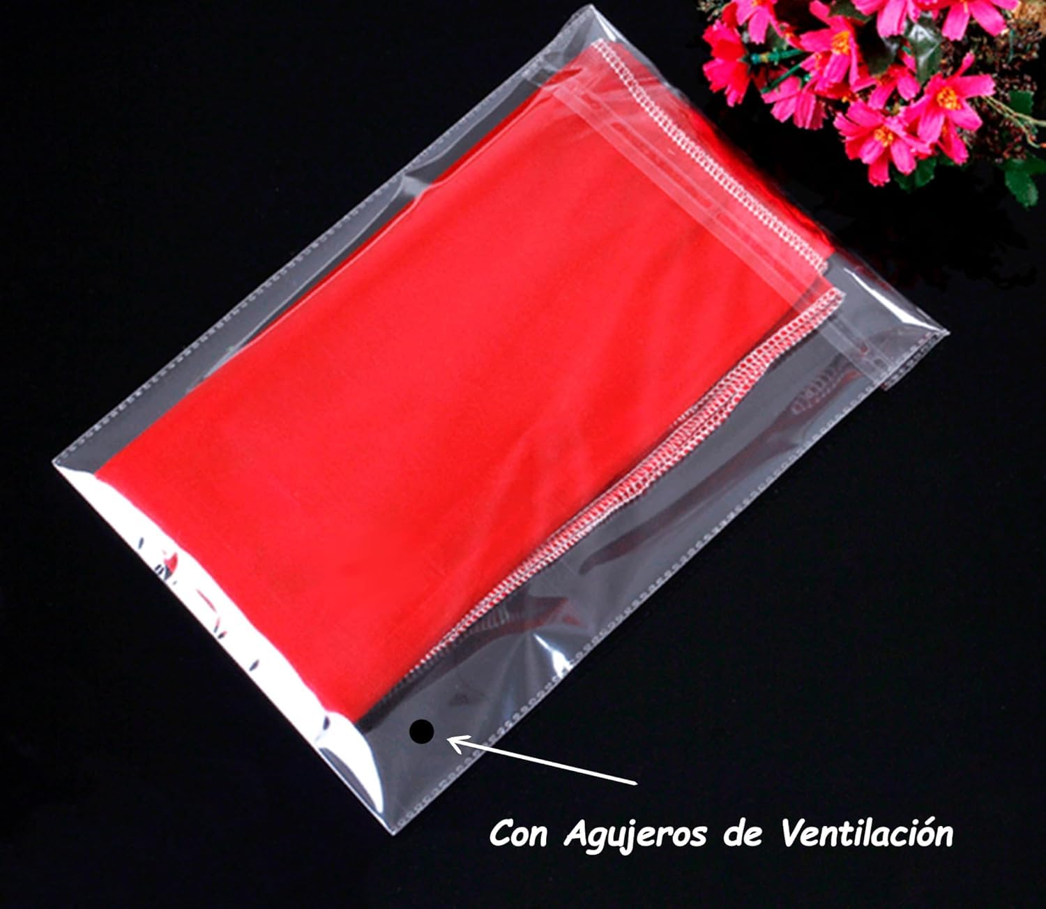Bolsas celofán transparente, bolsas de plástico cierre autoadhesivas, bolsas autoadhesivas de embalaje para joyas, regalos y chuches. (25 x 30 cm (100 piezas))