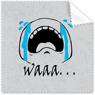 Wail Black Cute Chat Happy Pattern Cleaning Cloth Phone Screen Glasses Cleaner 5pcs