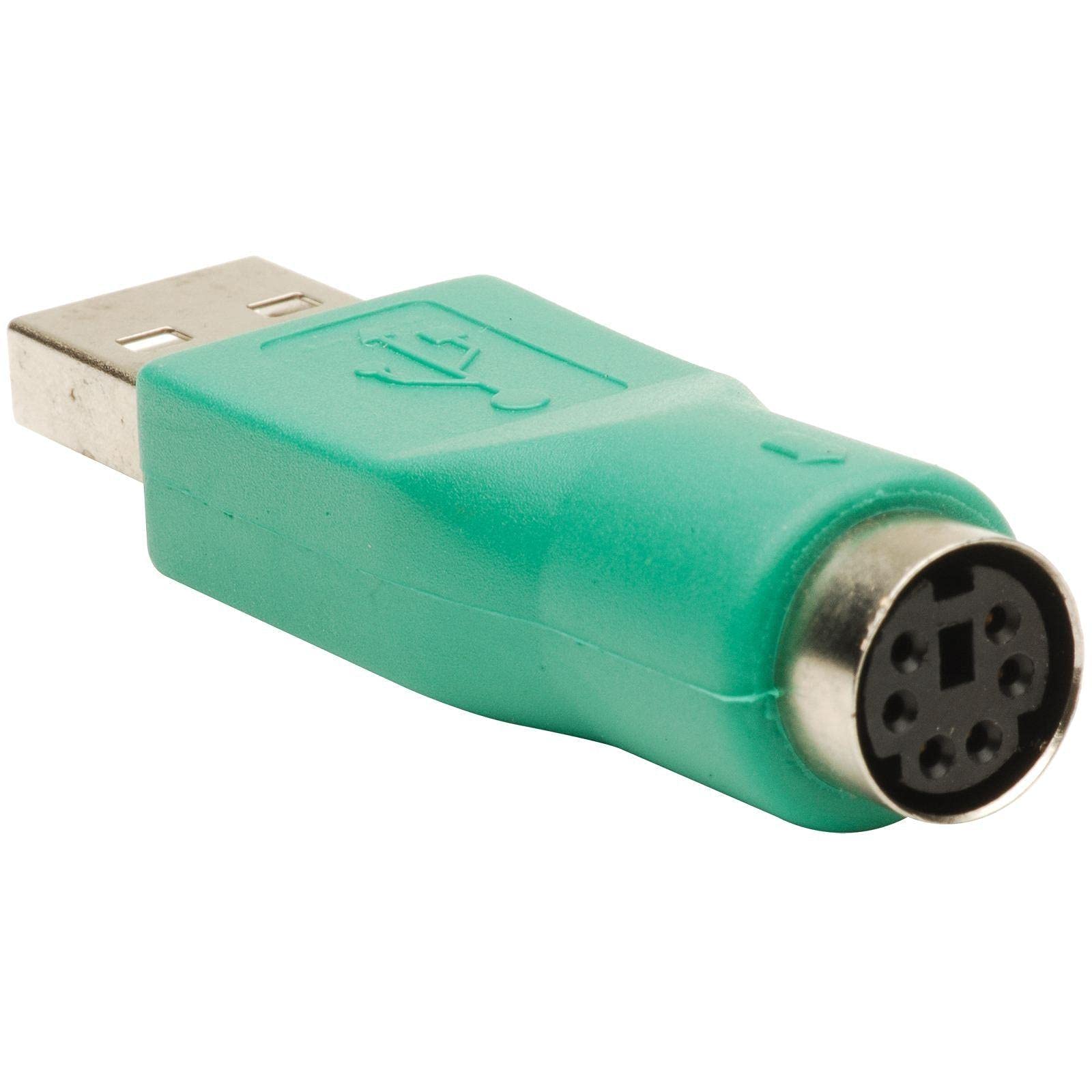 Adaptateur PS2 Vers USB (2 Pièces) - Convertisseur Pour Clavier Et Souris Anciens Vers Port USB - Longueur 20 Cm