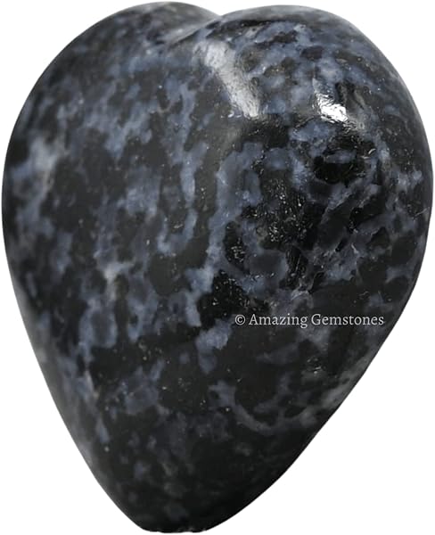 Healings Crystals Minerals Heart Shape (Indigo Gabbro) - 3