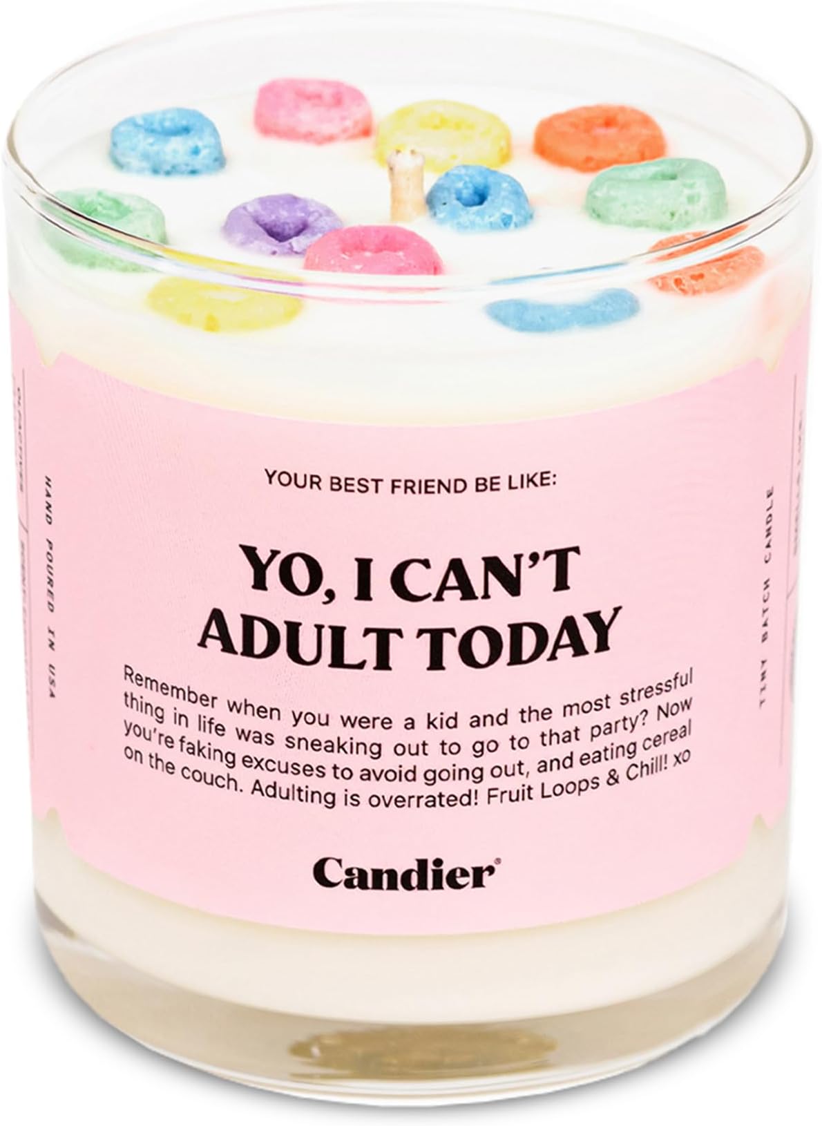 Vanilla Cereal Bowl Candle - 3-Wick Scented Soy Candle With Metal Spoon, Fun Gift Idea - View #2