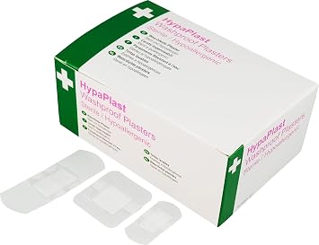 Safety First Aid Group HypaPlast Clear Washproof Assorted Pack of 100