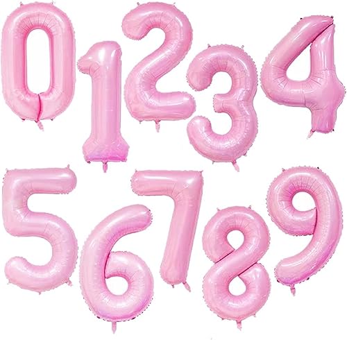 Party Baby BalloonsBalloons 40Inch Big Foil Birthday Balloons Number Balloon 0-9 Happy Birthday Wedding Party Decorations Shower Large Figures