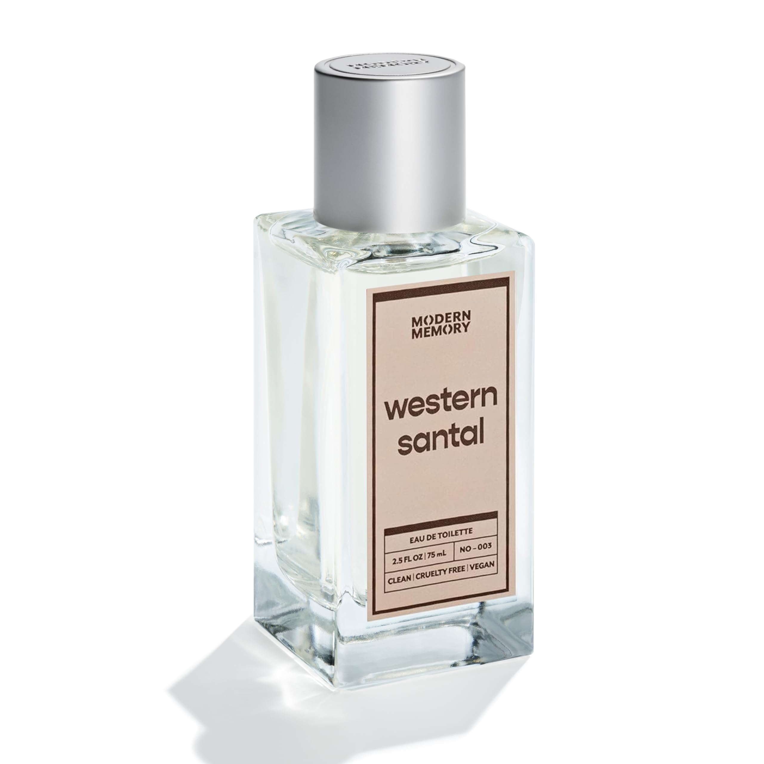 Western Santal Eau de Toilette for Men, 2.5 fl oz - Notes of Spicy Cardamom, Wild Musk & Rich Sandalwood