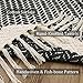 Lahome Boho Bathroom Rugs, Small 2x3 Entry Rug Washable Front Door Bath Mat Woven Cotton Area Rug with Tassels, Farmhouse Non Shedding Lightweight Grey Throw Rug Low Pile Carpet for Kitchen