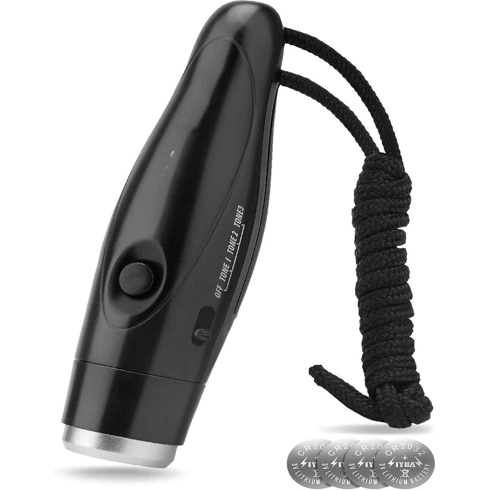 Professional Electronic Whistle with 3 Adjustable Sounds - 130dB Ultra-Loud Battery Operated Referee Whistle for Desert Sports,Soccer Coaches & School Events, Anti-Slip Lanyard & Heat-Resistant Design