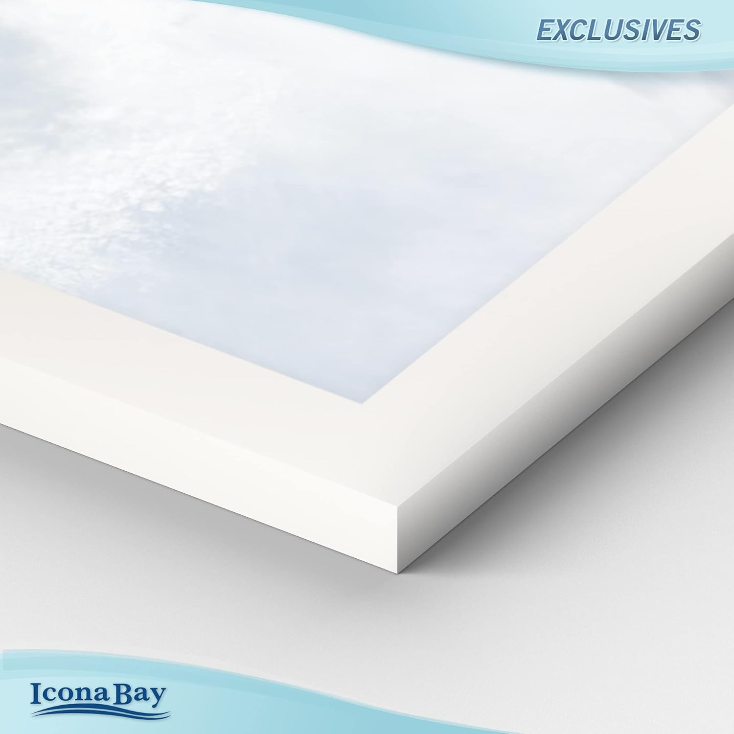 Icona Bay 8.5x11 Diploma Frames (White, 6 Pack), Sturdy Wood Composite Certificate Frames, Sleek Document Frames Bulk, Sleek Design, Table Top or Wall Mount, Exclusives Collection