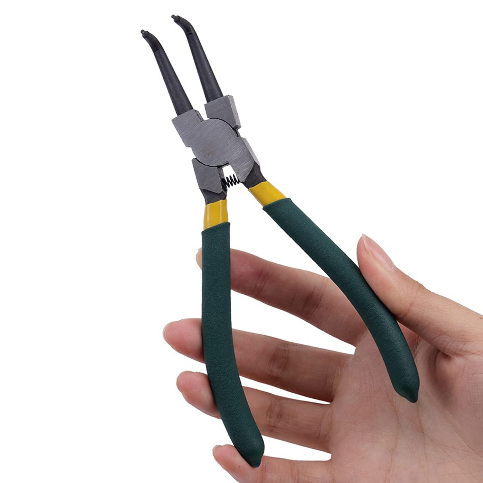JINGYAN Alicates universales Fixed Clip Internal And External Spring Bending Straight Snap Ring Removal Utility Pliers Household Crimping Tool