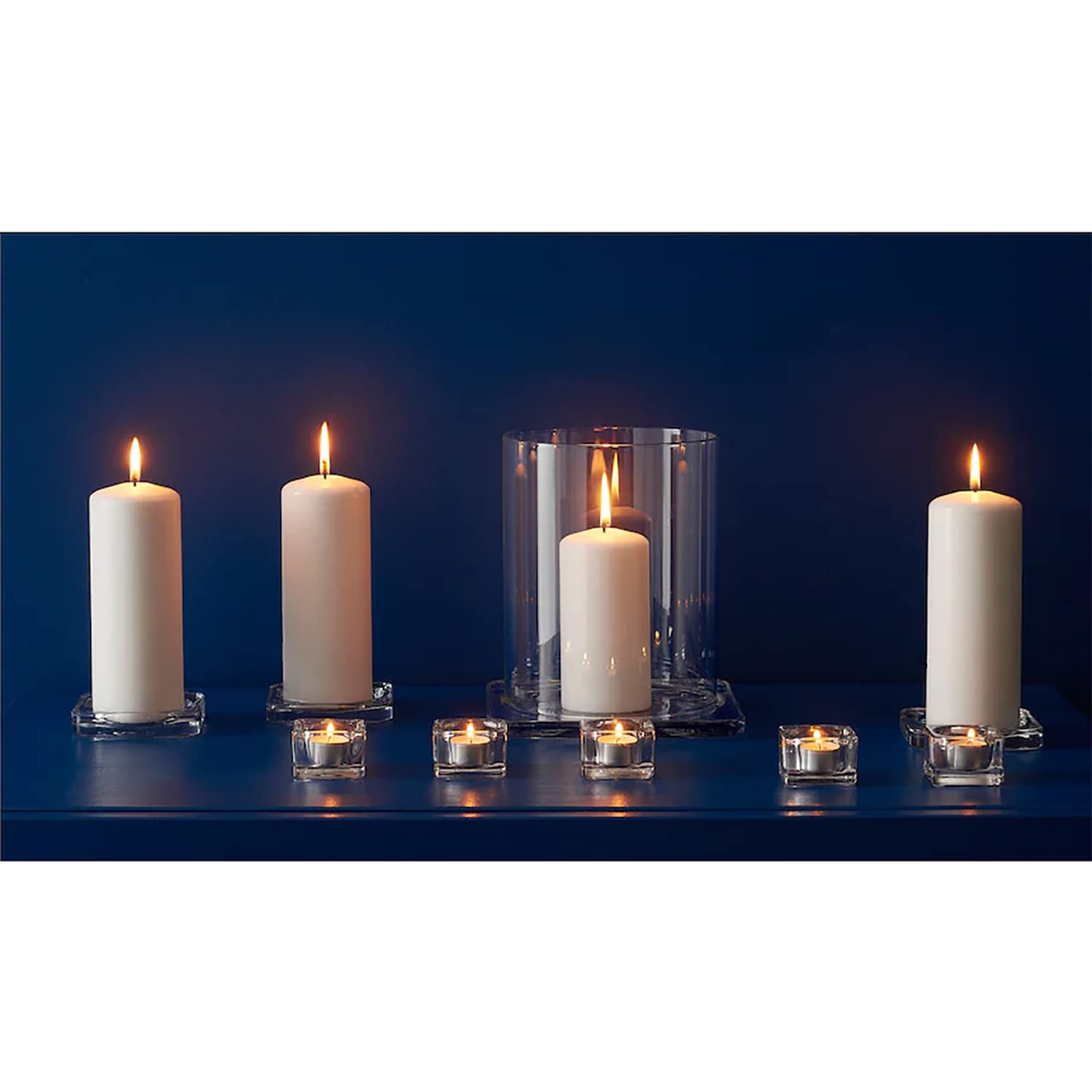 GREATOYAR Juego de Velas, Conjunto de 12 Velas, Vela Gruesa, Tamaño 7x15.5cm, Color Blanco, Cera sin Perfume, Sin Goteo, Larga Duración, Calidad de la UE