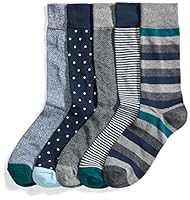 Algopix Similar Product 9 - Goodthreads Mens Patterned Socks Pack