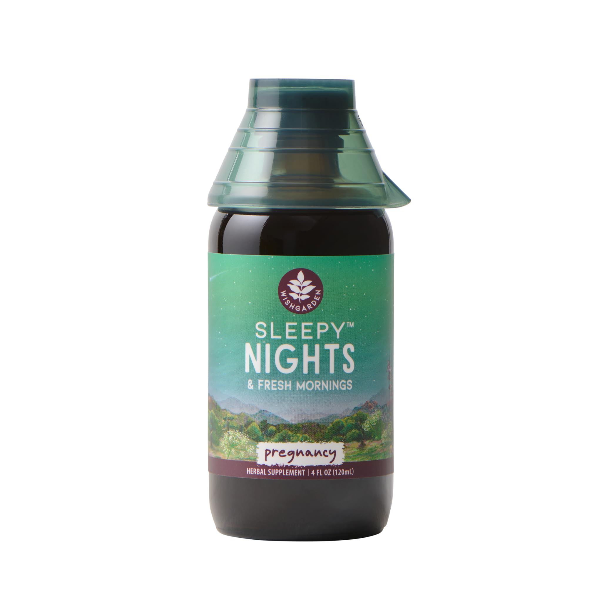 WishGarden Herbs Sleepy Nights for Pregnancy - Plant-Based Herbal Sleep Aid Safe for Pregnant Moms, Organic Sleep Tincture with Chamomile & Scullcap