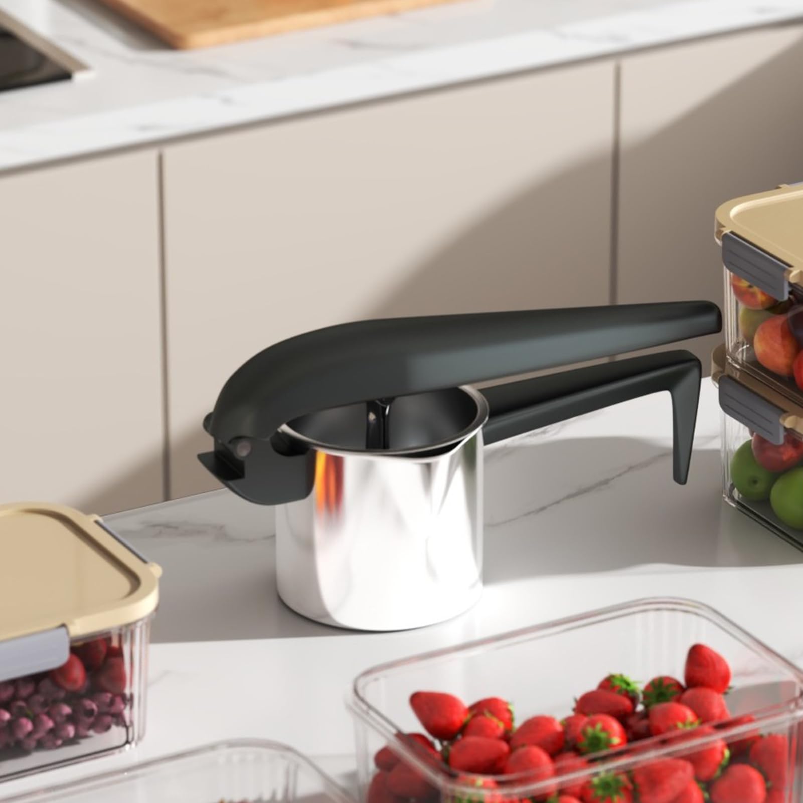 Spremiagrumi manuale, spremiagrumi in acciaio per uso alimentare per , spremiagrumi manuale e spremiagrumi – per succo di frutta di lime pompelmo maracuja